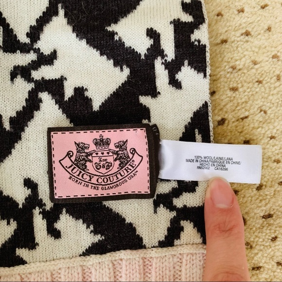Brown Juicy Couture Wool Scarf - Picture 4 of 6